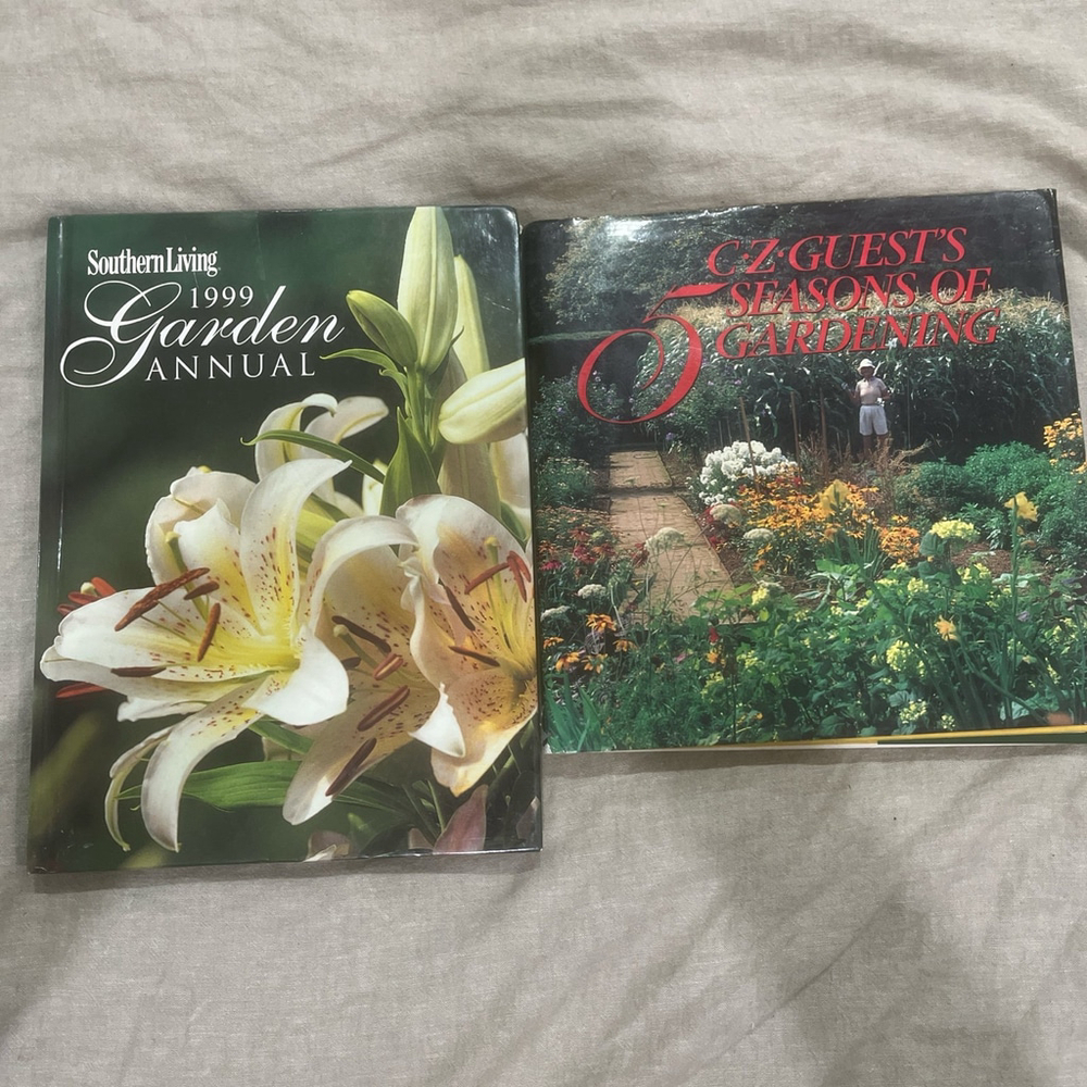 Vintage 1990s Gardening Books Southern Living Garden Annual and CZ Guests Season